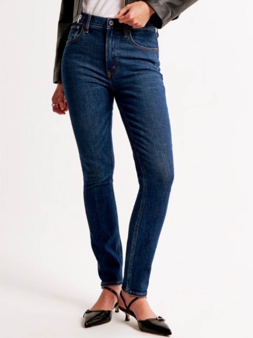 A&F the skinny high rise jeans
